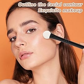 Uorpoto Eyeshadow Applicators Double Sided Sponge Makeup Brushes Reusable 8Pcs Round Foam Eye Shadow Applicator Sticks Brush Set Washable