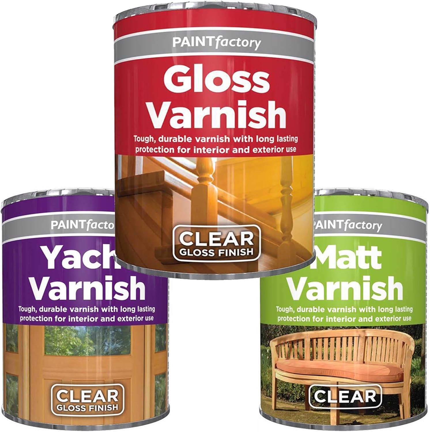Q&H 300ML All Varnish Paint Tin Long Lasting Protection Interior