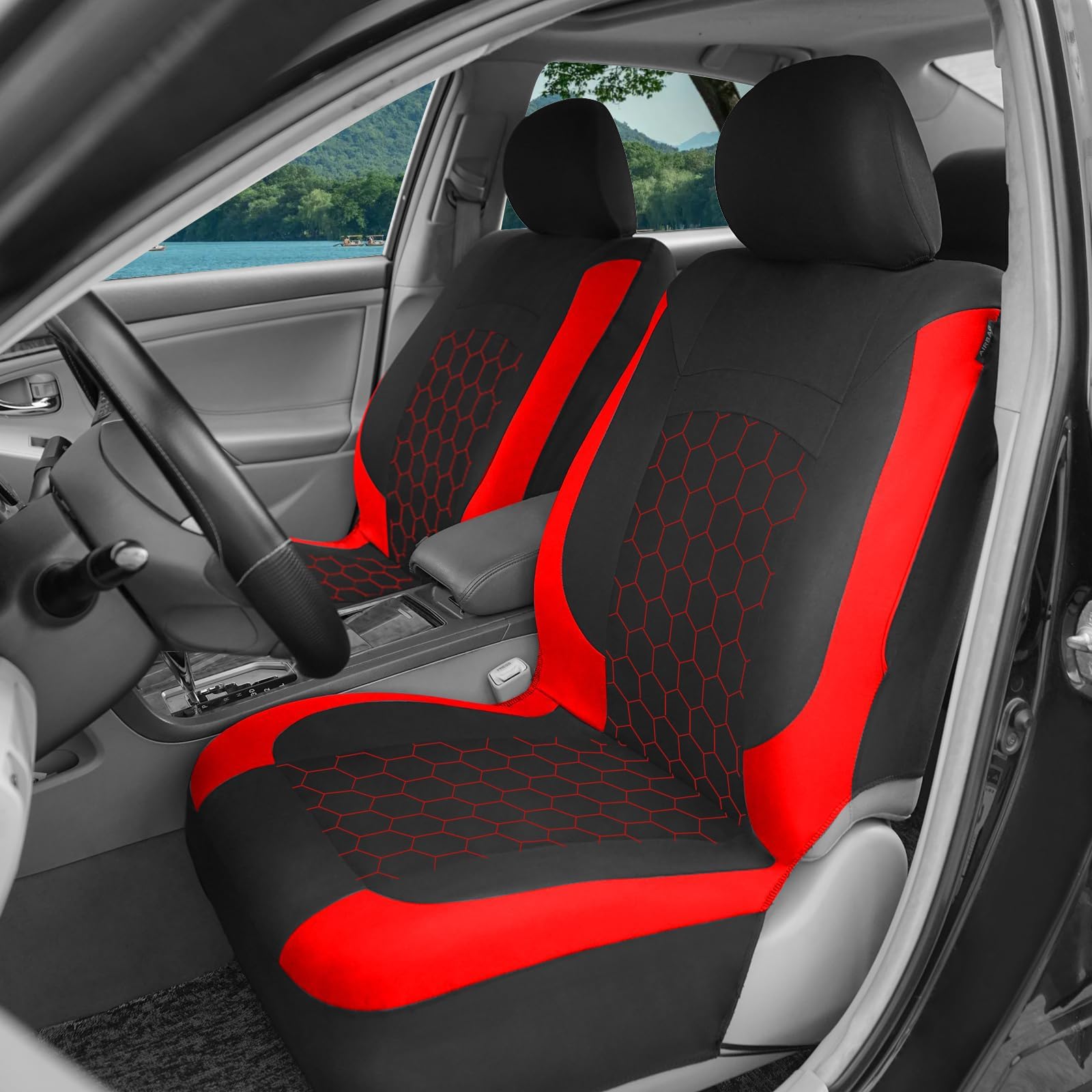 Auto Sitzbezüge Sets für Mazda 5 2008-2013, 5-Sitzer Wasserdicht Komplettset Vorne Hinten, Atmungsaktiv rutschfest Sitzbezüge Auto Schutz,C