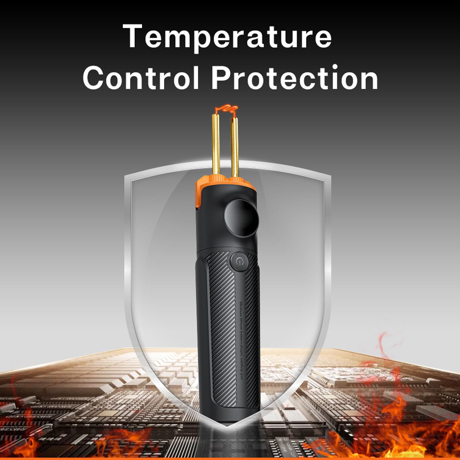 Cuifati Soldador de Plástico Inalámbrico con Luz LED, Pistola de Soldar de Plástico Portátil con Control de Temperatura, Calentamiento Rápido, Carga USB C, para Reparación de