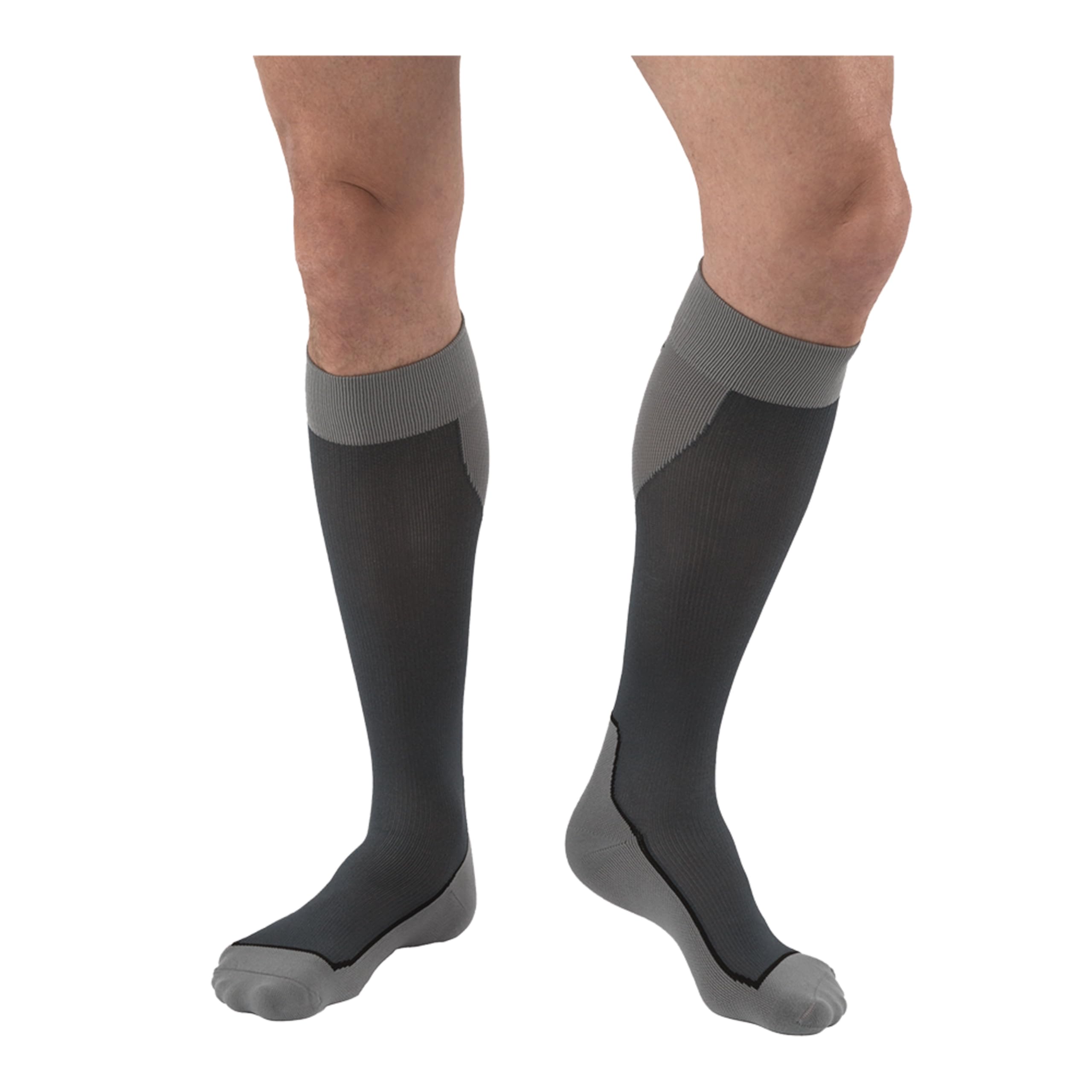 JOBST 7529010 BSN Medical Compression Sock, Knee High, 20-30mmHg, Closed Toe, Small, Blue/Grey