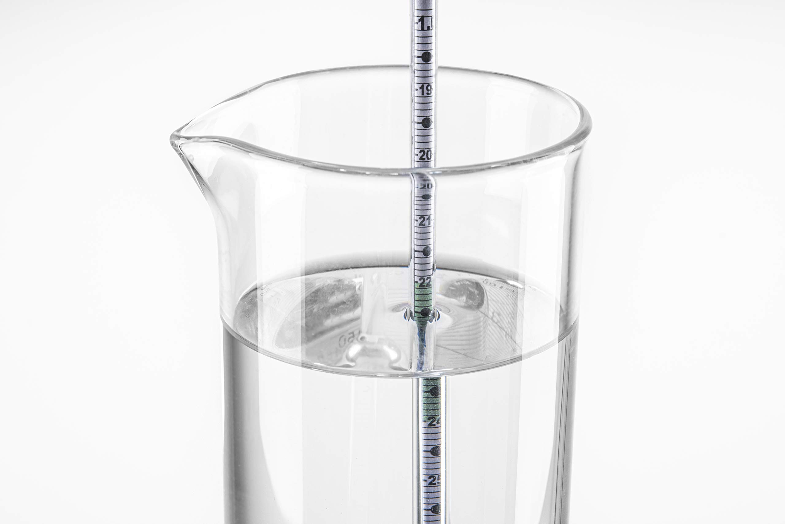 ARKA Aräometer-Set - inkl. Thermometer & Messzylinder aus Borosilikatglas 3.3 - Hochpräzise Dichtemessung für Meerwasseraquarien, laborqualität, benutzerfreundlich