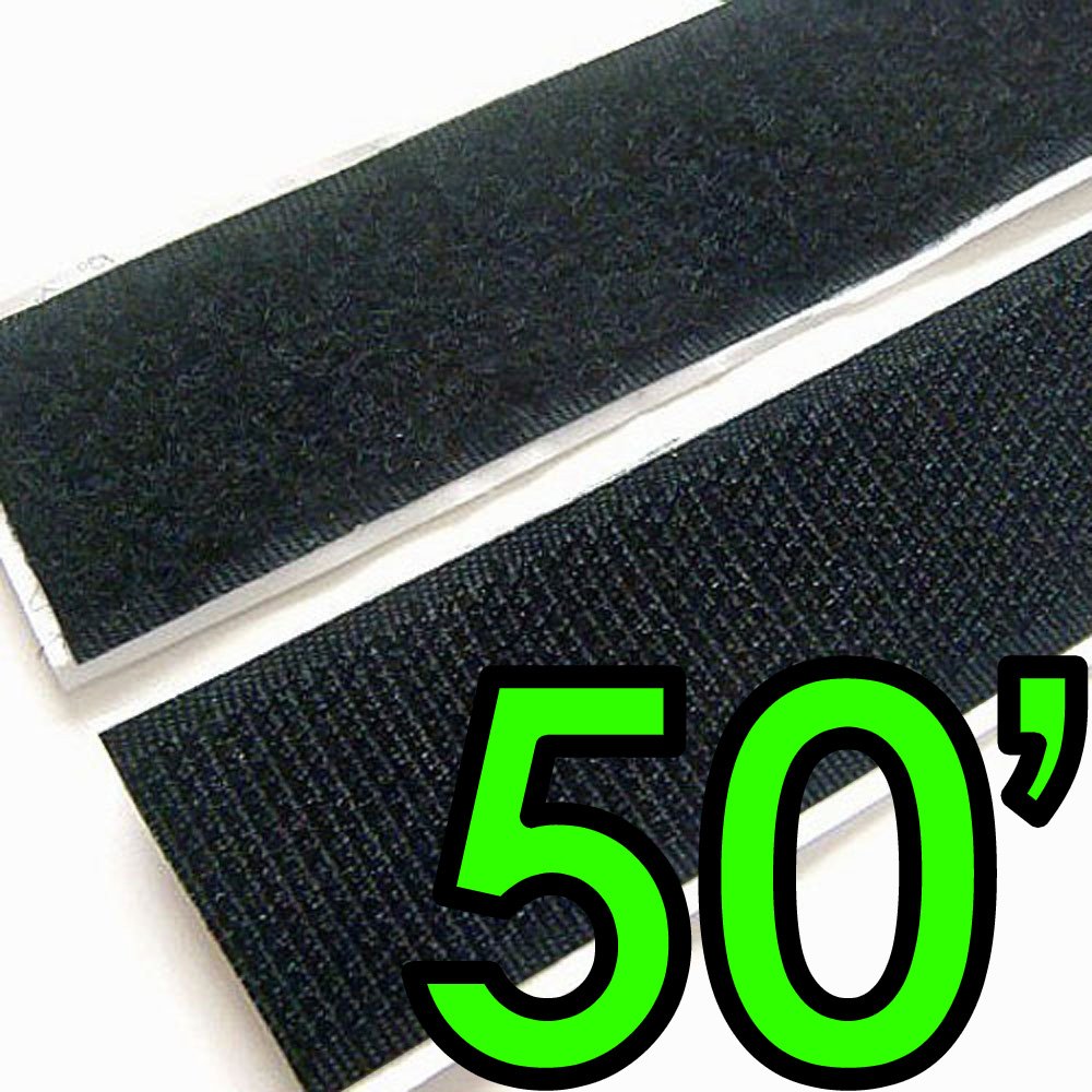 30Ft X 1 Inch Hook And Loop Strips With Adhesive, Double
