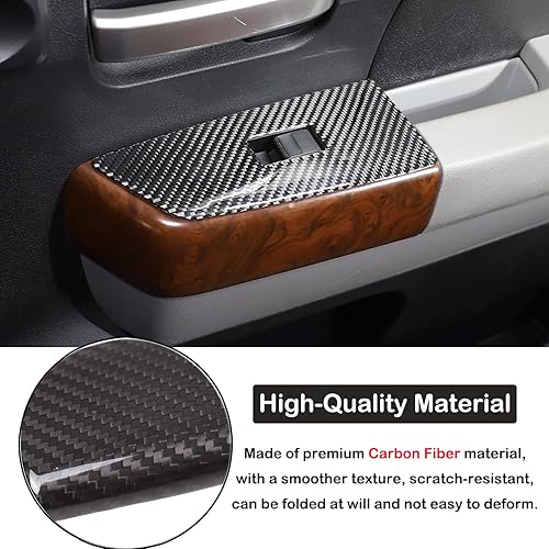 Miniatura 3 de Aunginsy Adhesivo para panel de botón de elevación de ventana de puerta de automóvil compatible con Toyota Tundra/Sequoia 2007-2013 puertas