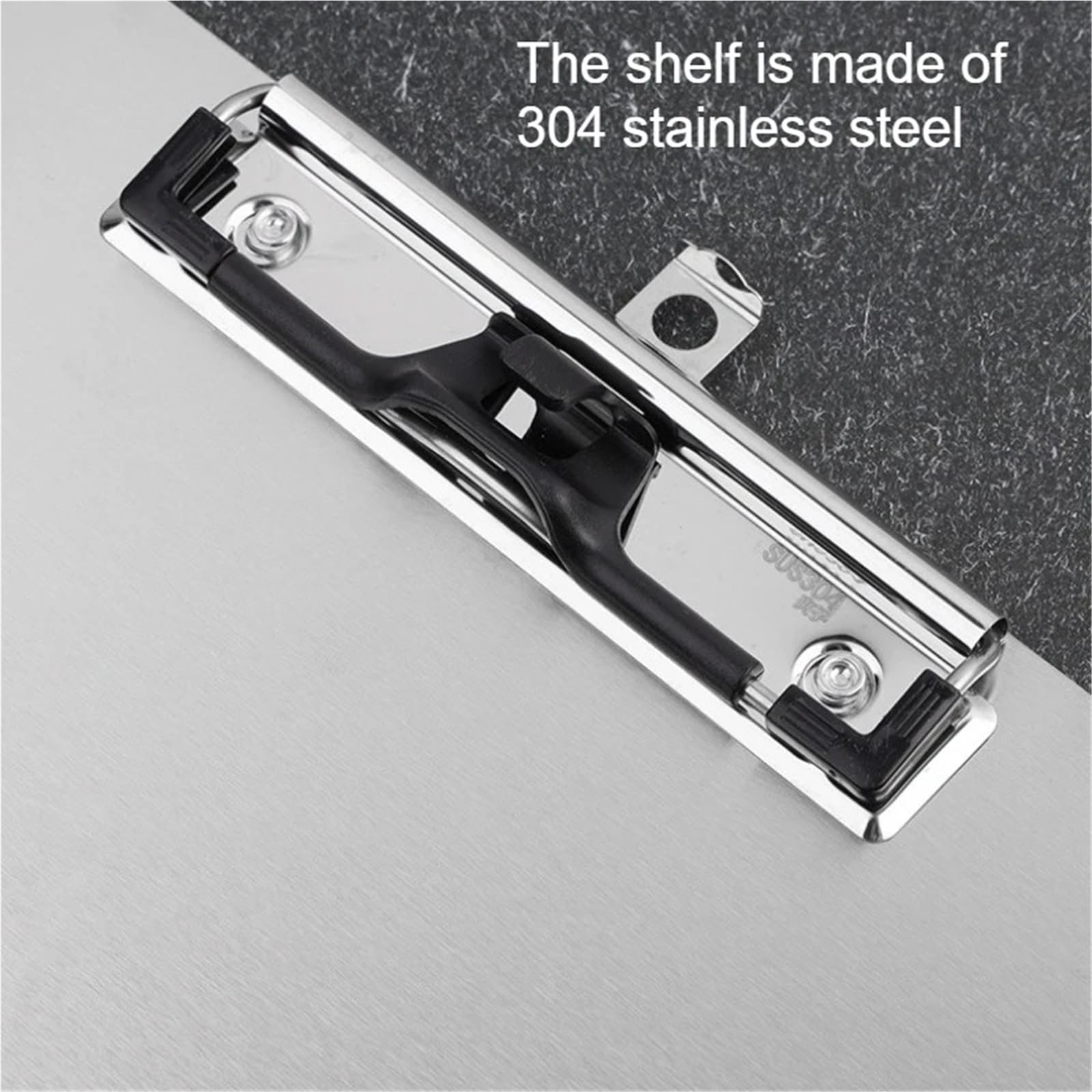 Hartplatten Klemmbrett Zwischenablage, Edelstahl, Schreibblock, Ordner, Papier, Bürobedarf, Organizer, Dokumentenblock, Papierhalter, Menü-Clip für loses Papier und Bürobedarf(Type 1-44x32cm)