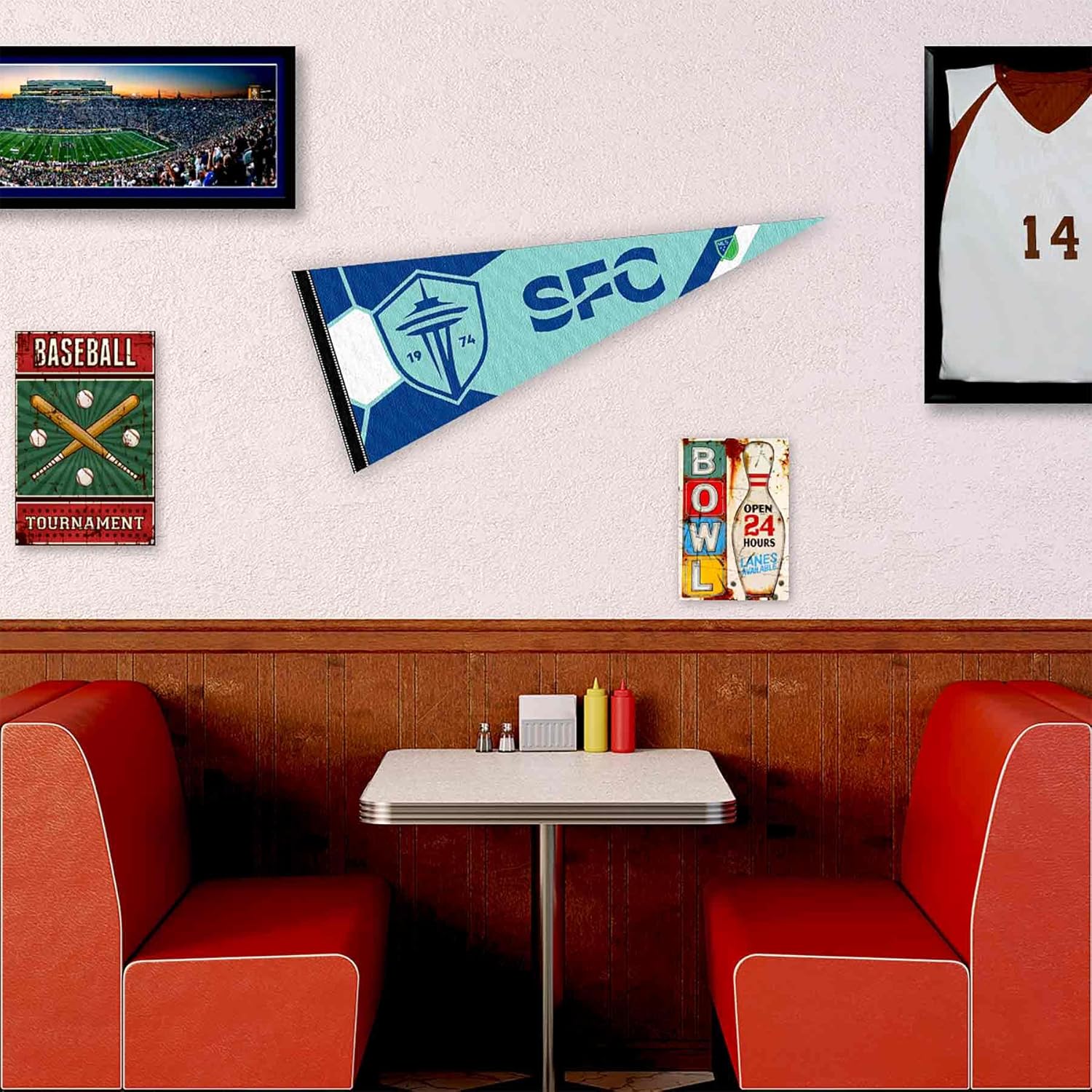 WinCraft Seattle Sounders Pennant Flag Banner - Image 3