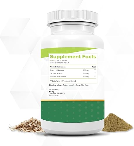 Miniatura 2 de NutriFlush - Potente fórmula de apoyo de colon y limpieza intestinal, alta absorción, libre de OMG, fabricado en Estados Unidos