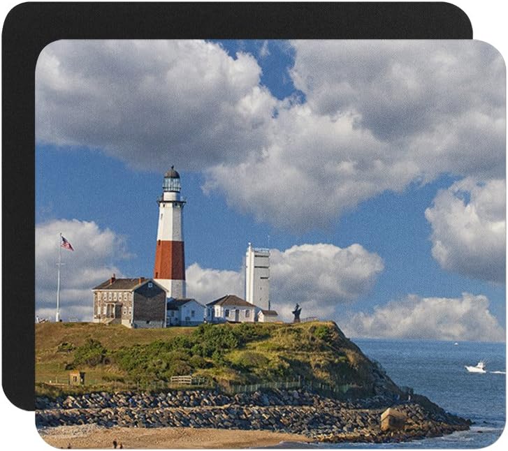 Lighthouse Montauk Point Long Island NY Computer Laptop Gaming Mouse Pad