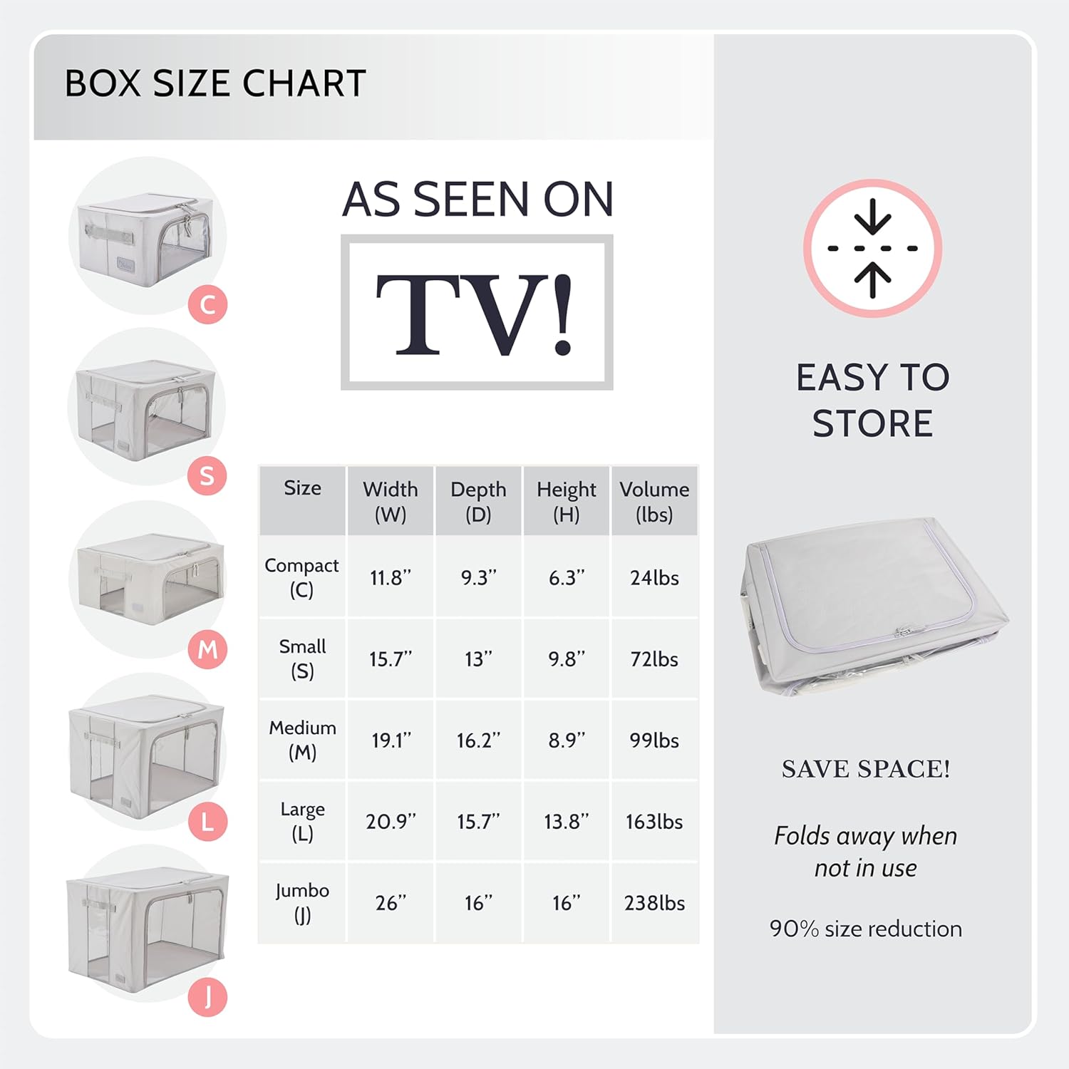 Oxford Cloth Steel Frame Storage Boxes - Under-Bed or in Closet - Pack of 2 Small Organizers (Black Dots)