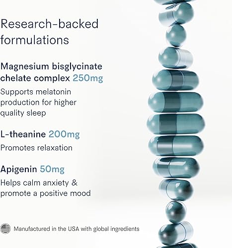 Miniatura 4 de Tally Health Suplemento para restaurar el sueño  Apoya el envejecimiento saludable con L-teanina y apigenina  Duerme más rápido y profundamente con