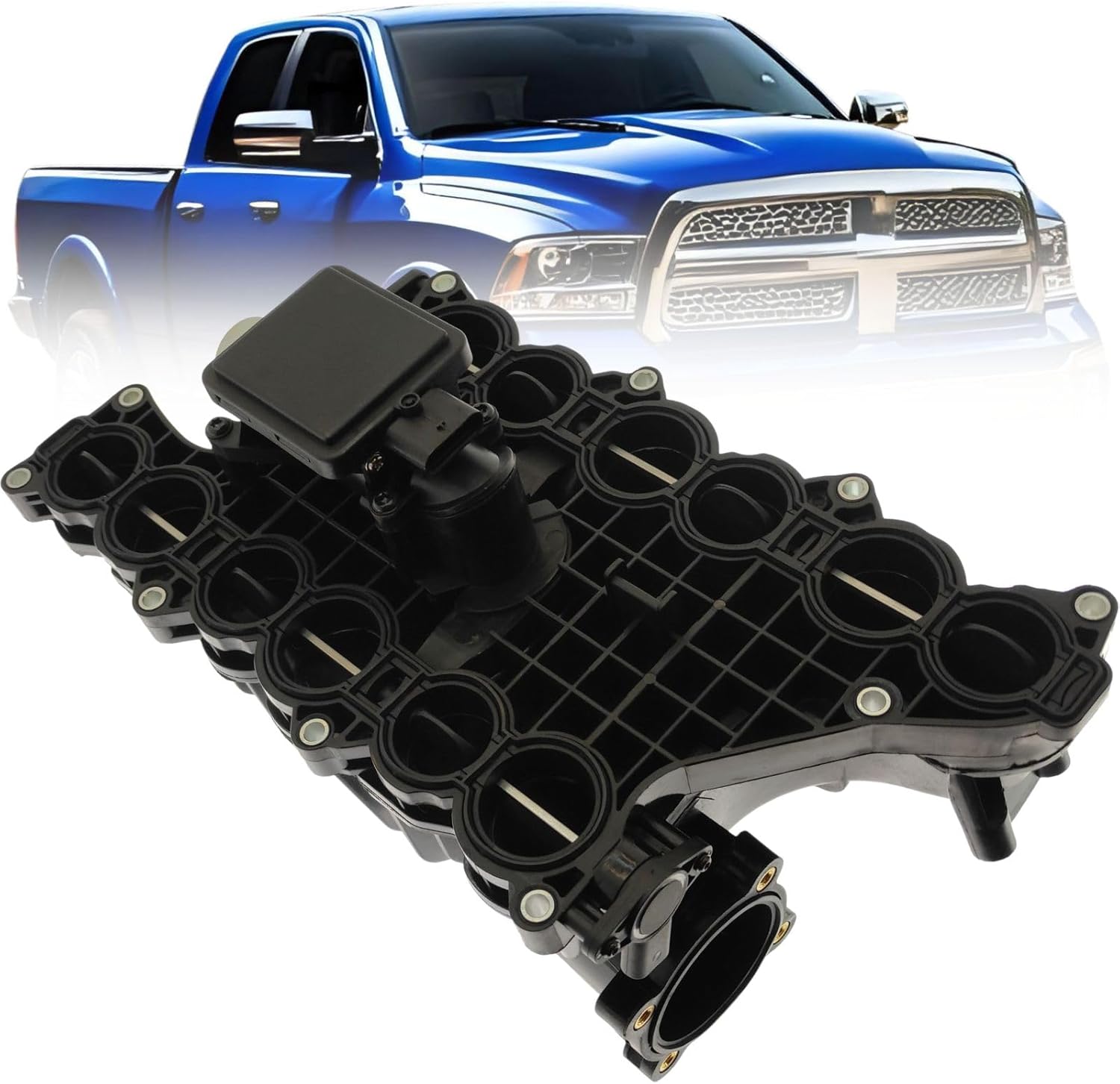 68211206AA Intake Manifold With Control Model For 2014-2018 Ram 1500 3.0L V6 Diesel, For 2014-2019 Jeep Grand Cherokee 3.0L V6 Diesel