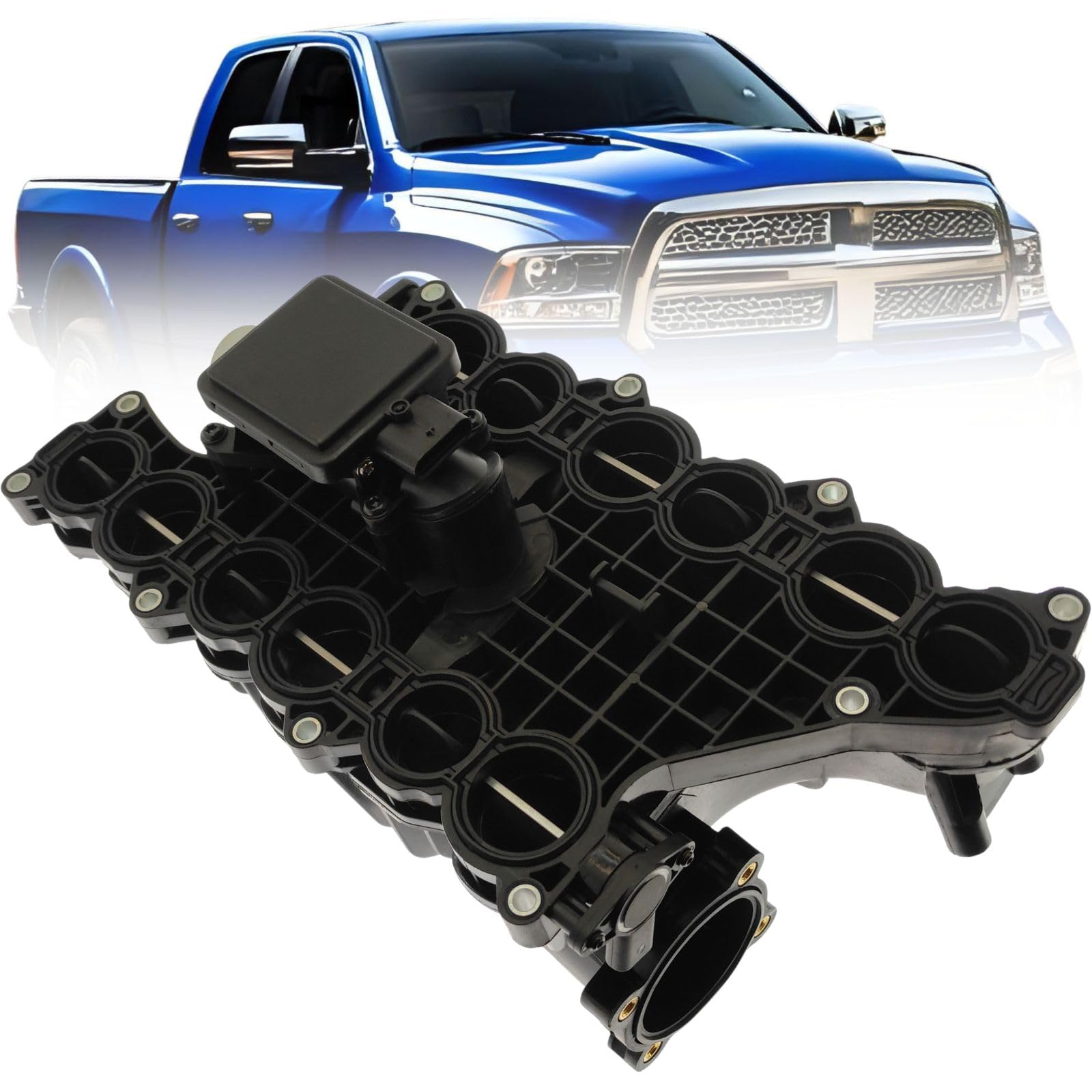 68211206AA Intake Manifold With Control Model For 2014-2018 Ram 1500 3.0L V6 Diesel, For 2014-2019 Jeep Grand Cherokee 3.0L V6 Diesel