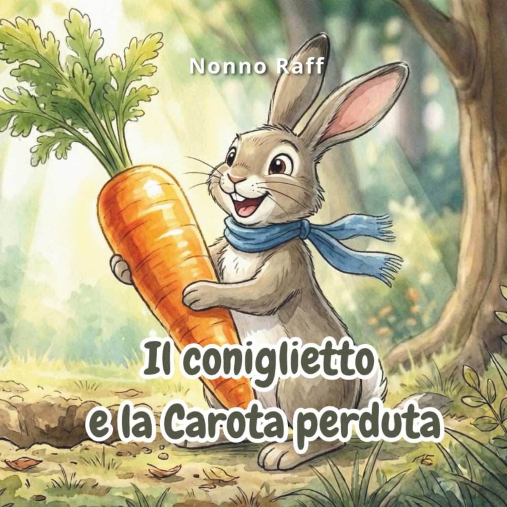 IL CONIGLIETTO E LA CAROTA PERDUTA: Un'avventura illustrata di nonno Raff