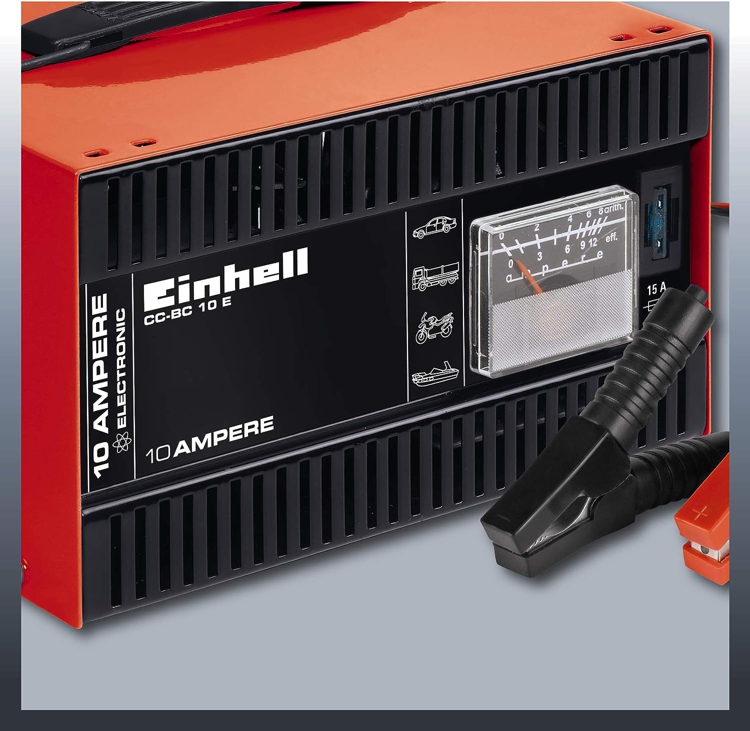 Einhell CC-BC 10 E Batterie-Ladegerät 12 V 5-200 Ah Stahlblechgehäuse