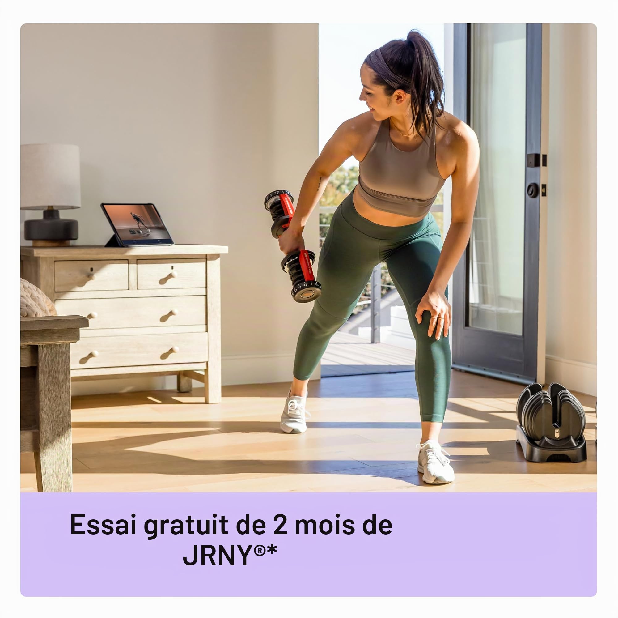 Bowflex SelectTech Série Poids Réglables – Système Compact Haltères et Kettlebell 52, 90, 552i, 1090i et 840 pour la Musculation à Domicile
