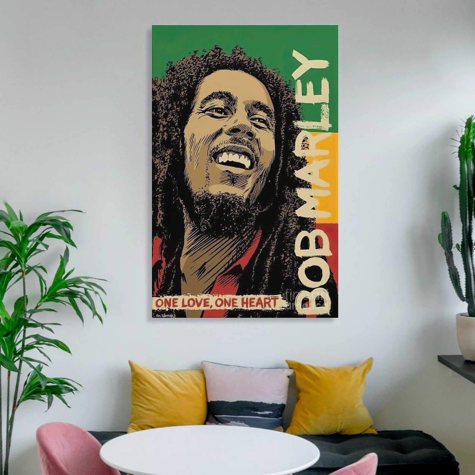 Amazon.co.jp: Bob Marleyボブ・マーリーイラストポスター3 パネル