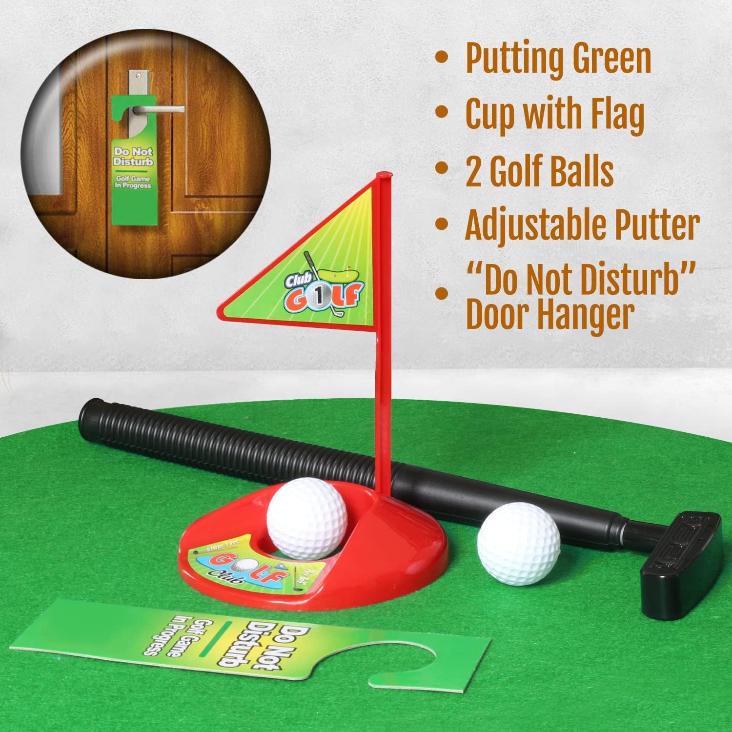 Jeu de golf pour toilettes - Mini golf dans n'importe quelle salle de bain - Fête des pères, éléphant blanc, Noël, Saint-Valentin