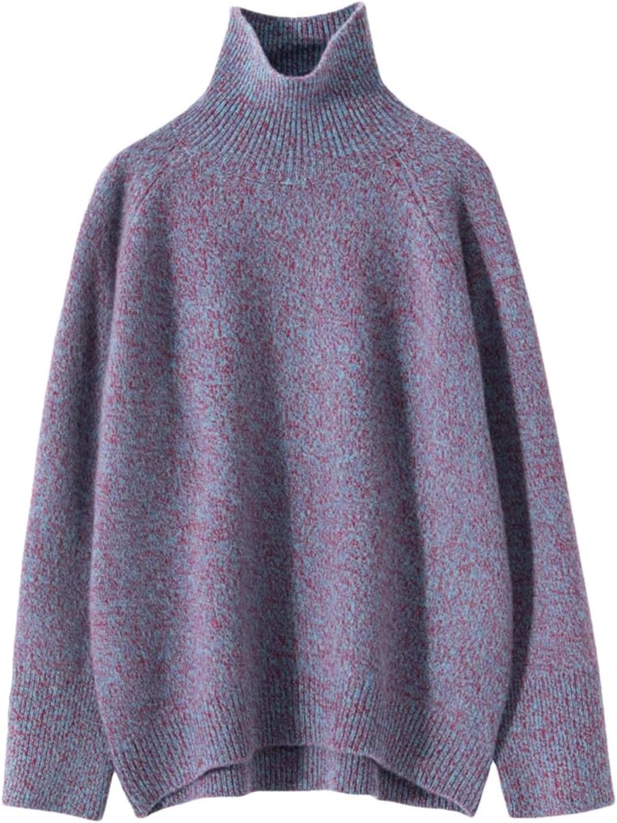 Women 100% Cashmere Sweater Turtleneck Long Sleeve Pullover Soft Thermal Knitwear Winter Luxury Jumper Tops