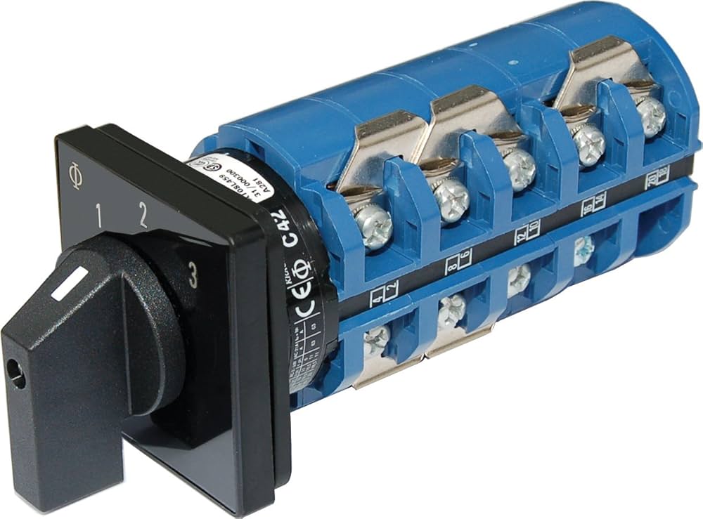 Amazon.com: Blue Sea Systems 9077 AC Rotary Switch - OFF + 3