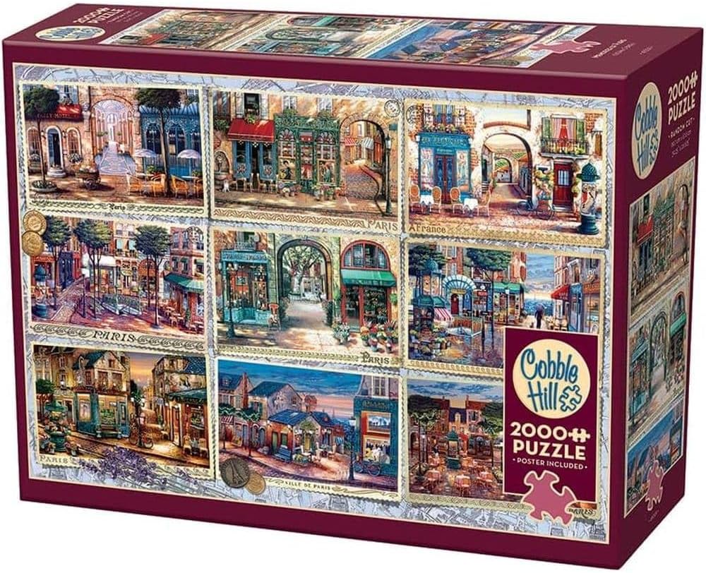 Cobble Hill 2000 Piece Puzzle - Memories of Paris - Sample Poster Included
