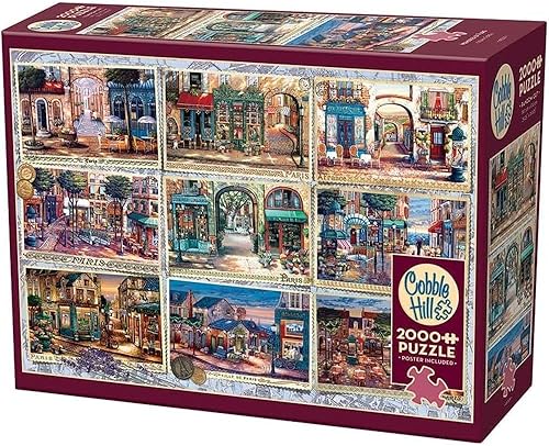 Miniatura 4 de Cobble Hill - Rompecabezas de 2000 piezas, recuerdos de París, póster de muestra incluido