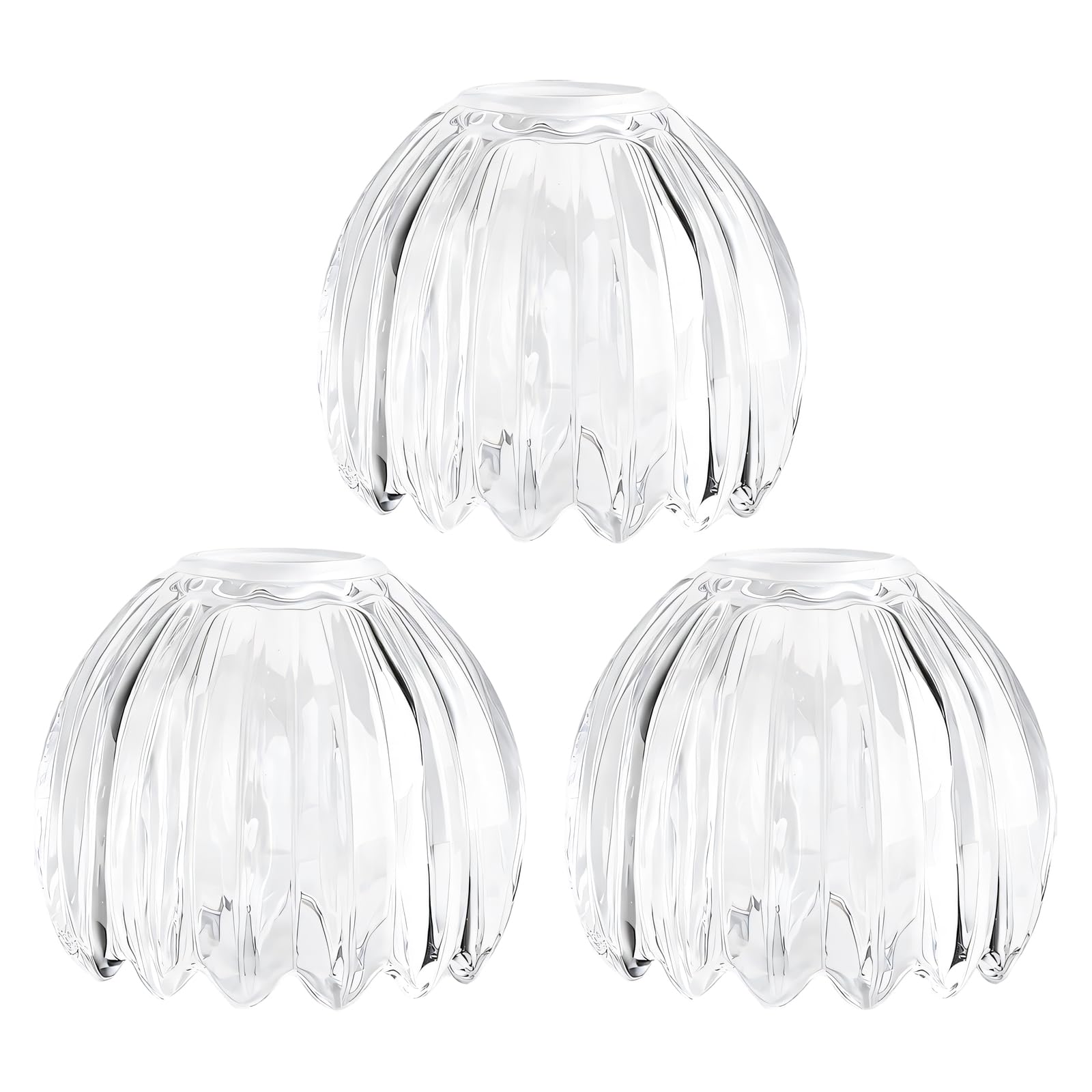 Abat-jour en verre transparent anti-jaunissement pour salon