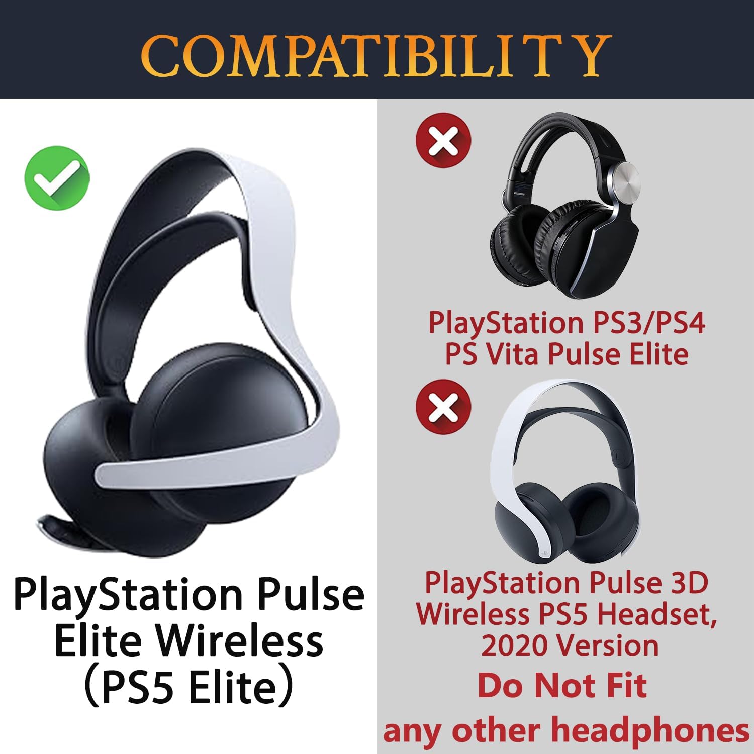 Sage controllers Earpads Cushions Replacement for Sony PlayStation