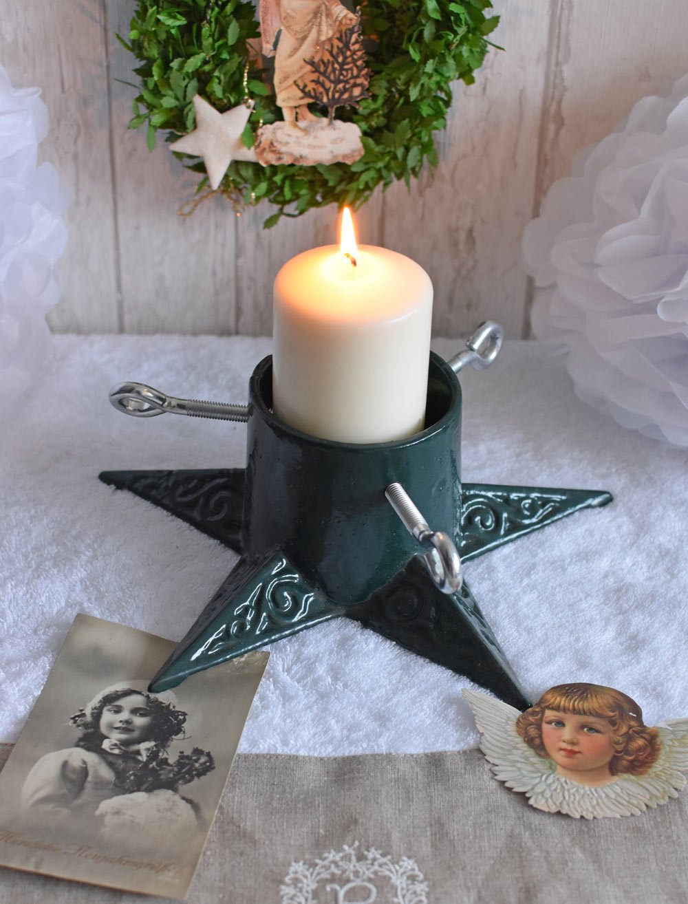 Weihnachtsbaumständer Gusseisen Christbaumständer Stern lta382 Palazzo Exklusiv