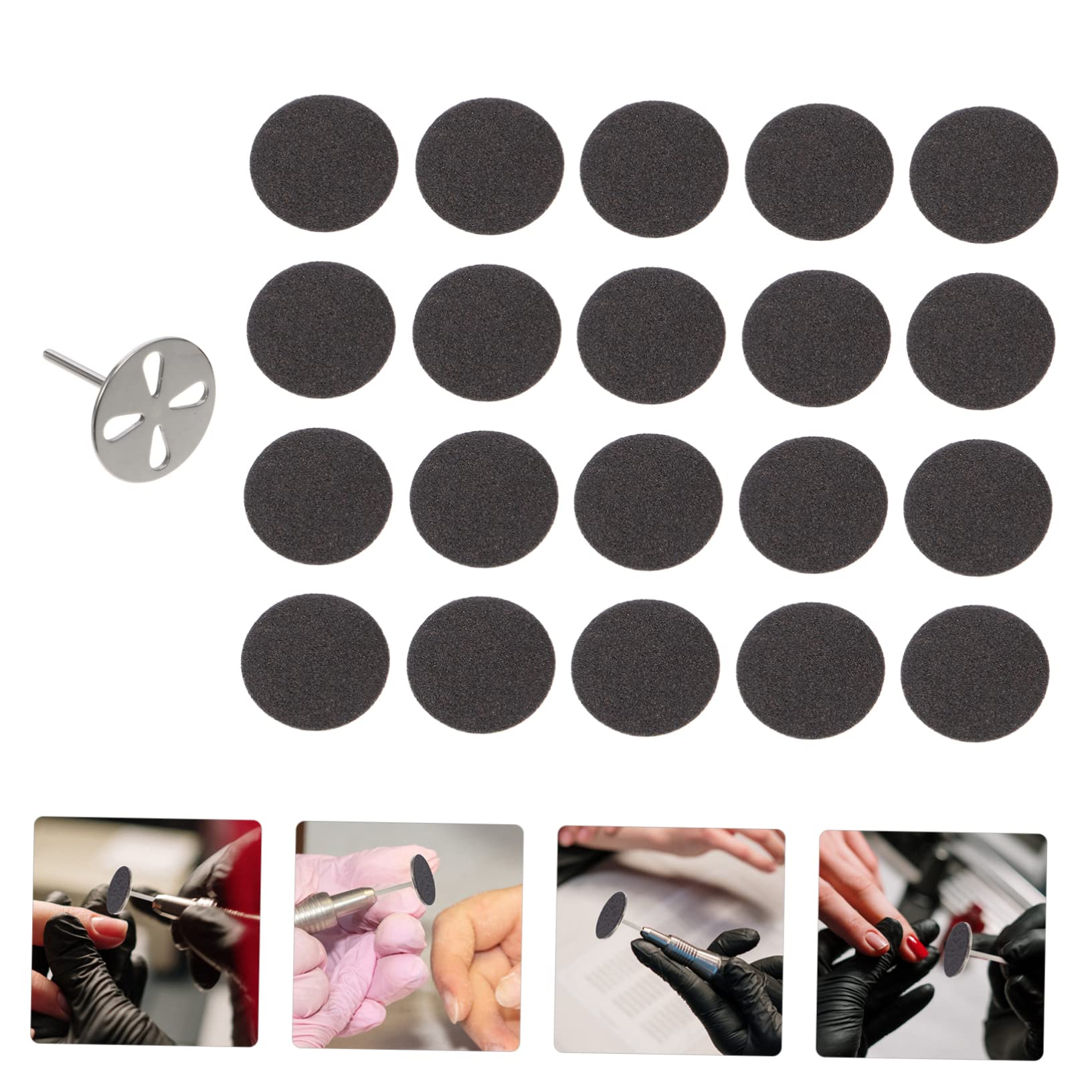 ABOOFAN 3sets Dischi Smerigliatori Per Manicure e Pedicure Dischi Vetrata Rimozione Morta e Professionali Per Unghie e