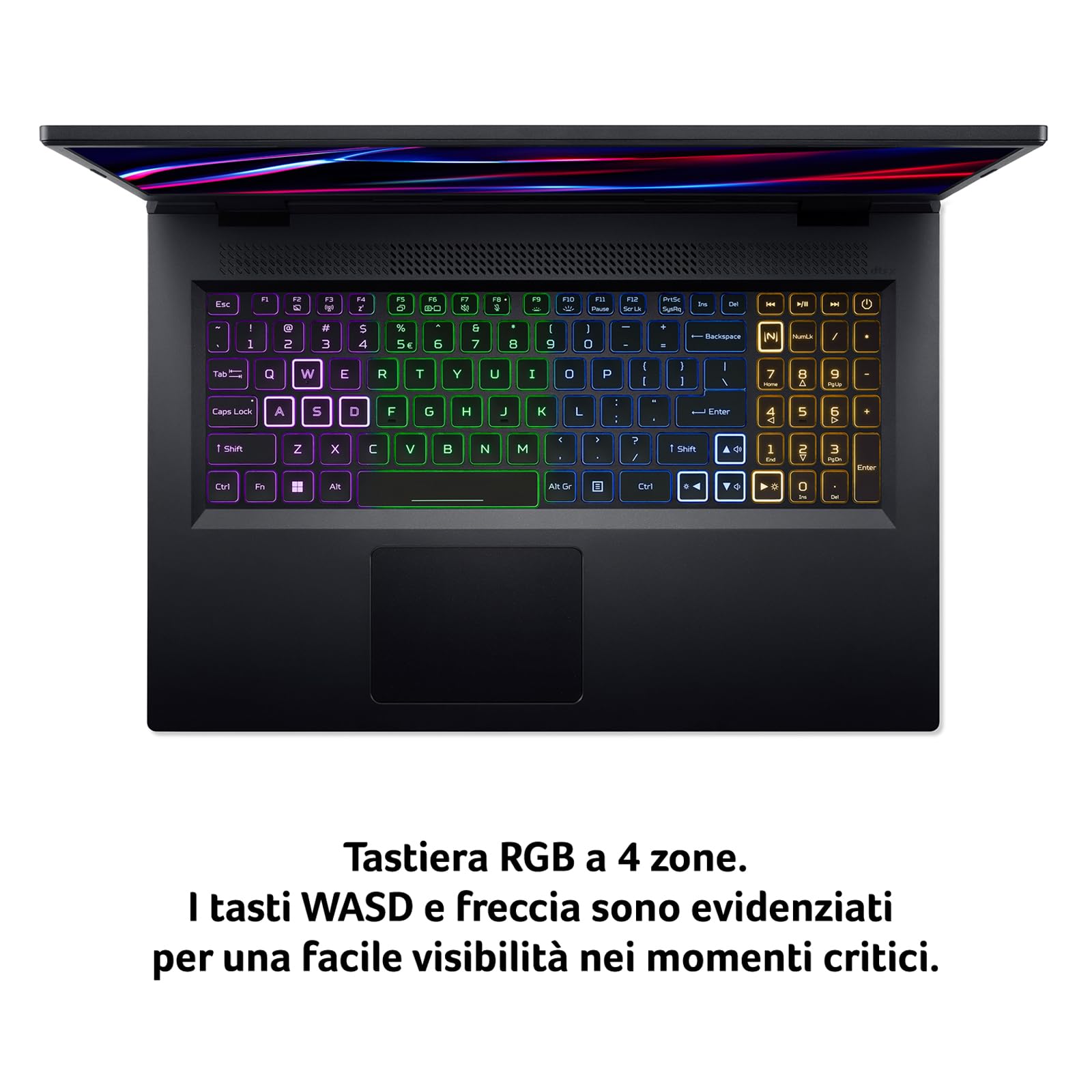 Acer Nitro 5 AN515-58-94DQ Notebook Gaming, Processore Intel Core i9-12900H, Ram 16 GB DDR5, 1024 GB SSD, Display 15.6" FHD IPS 144 Hz LED LCD, NVIDIA GeForce RTX 4060 8 GB, Windows 11 Home