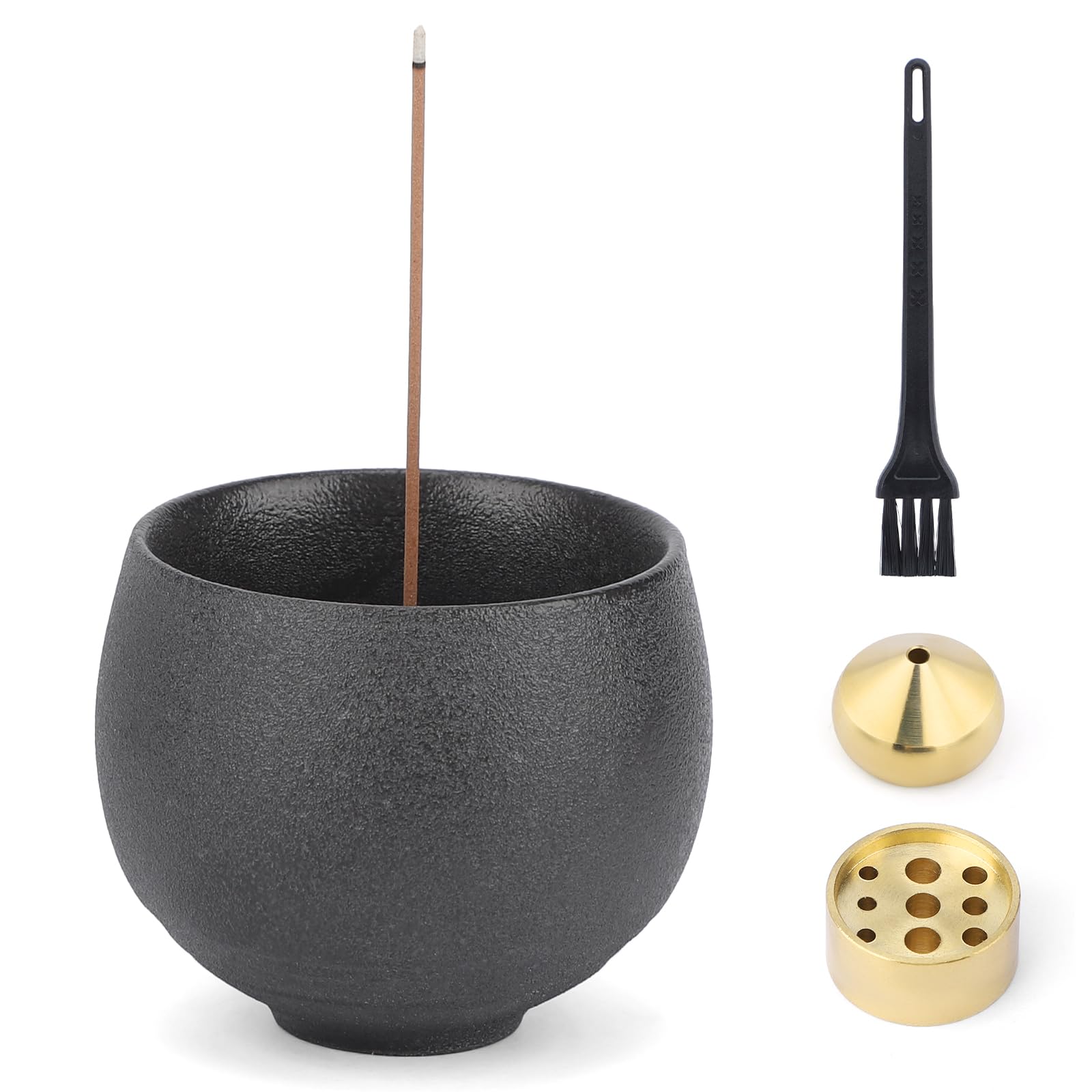 香炉  和モダン風 陶器製 楽天市場】送料無料 香炉 蓋付き おしゃれ 丸型 陶器