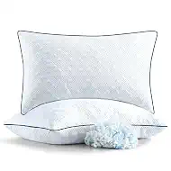 Cooling Bed Pillows Standard Size Set of 2 for Sleeping, Adjustable Shredded Memory Foam Pillows for Side Back Stomach Sleepers - Luxury Gel Pillows hotel pillows with Washable Removable Cover