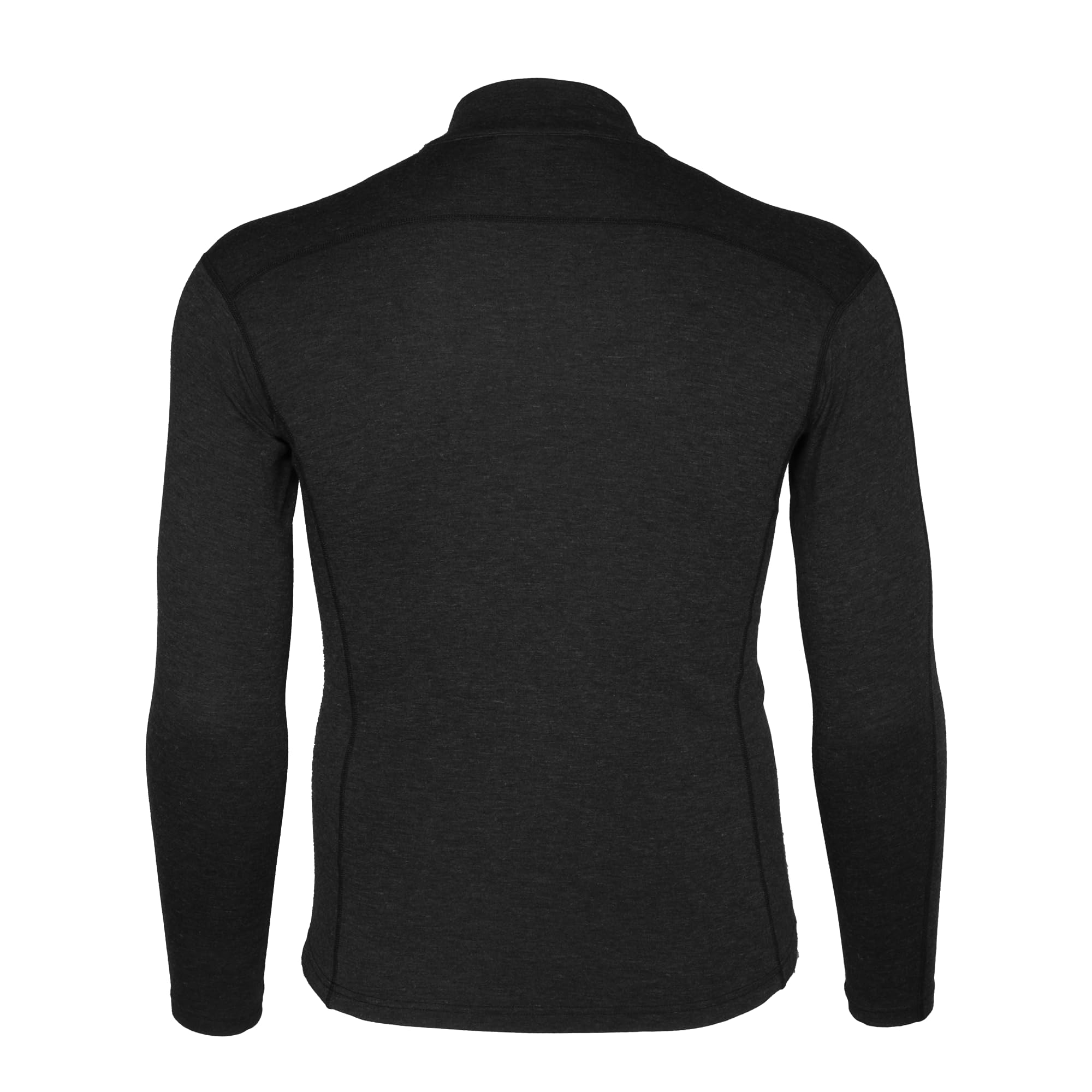 Carhartt Herren Base Force Schweres Polyester-Wolle, Viertelreißverschluss Baselayer-Shirt, Schwarz/Erika, XL Hoch – Ansicht 2