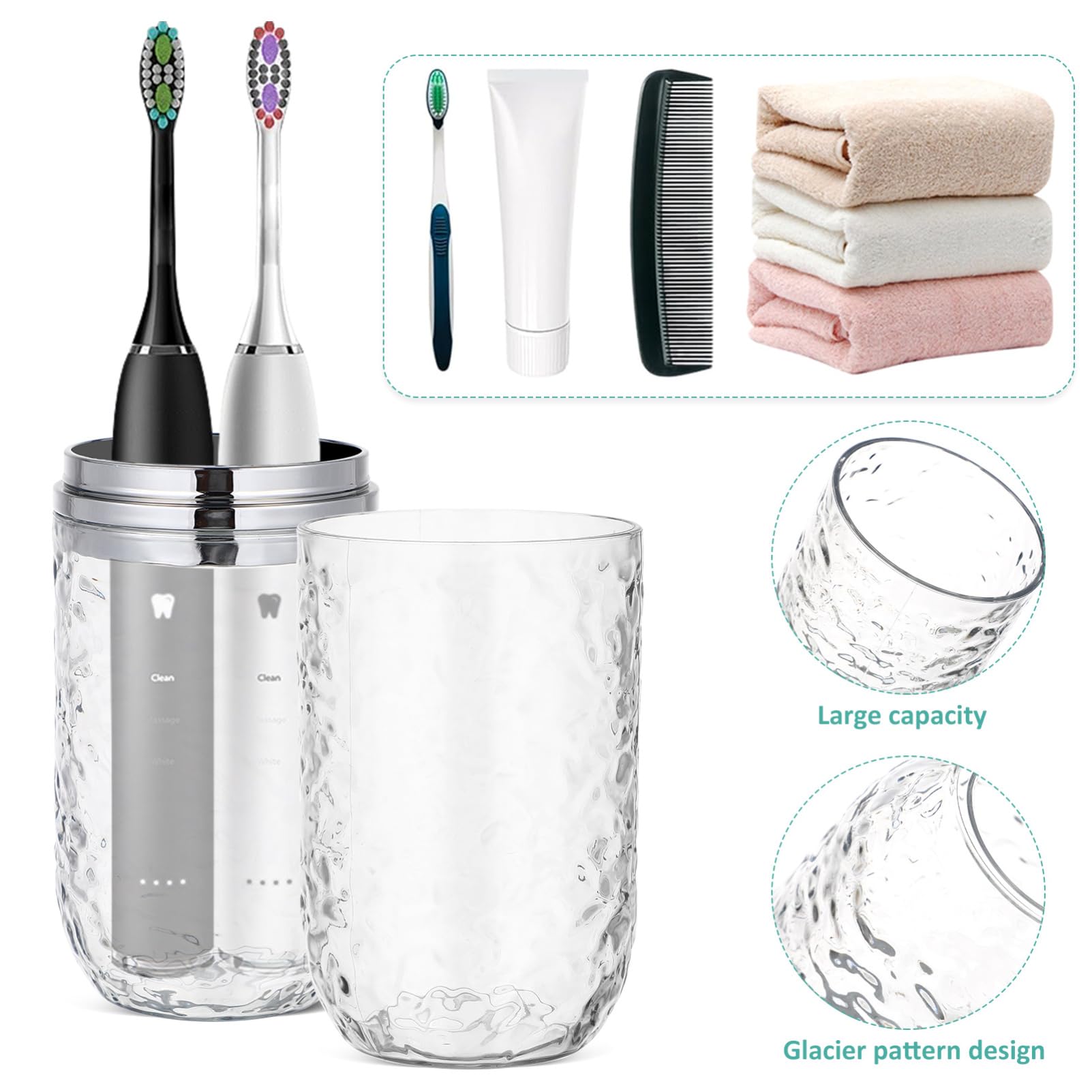 Healvian 8piezas Soporte De Cepillo De Dientes Portátil Estuche De Para Cepillos De Dientes Tapa Caja De Almacenamiento Para y Camping