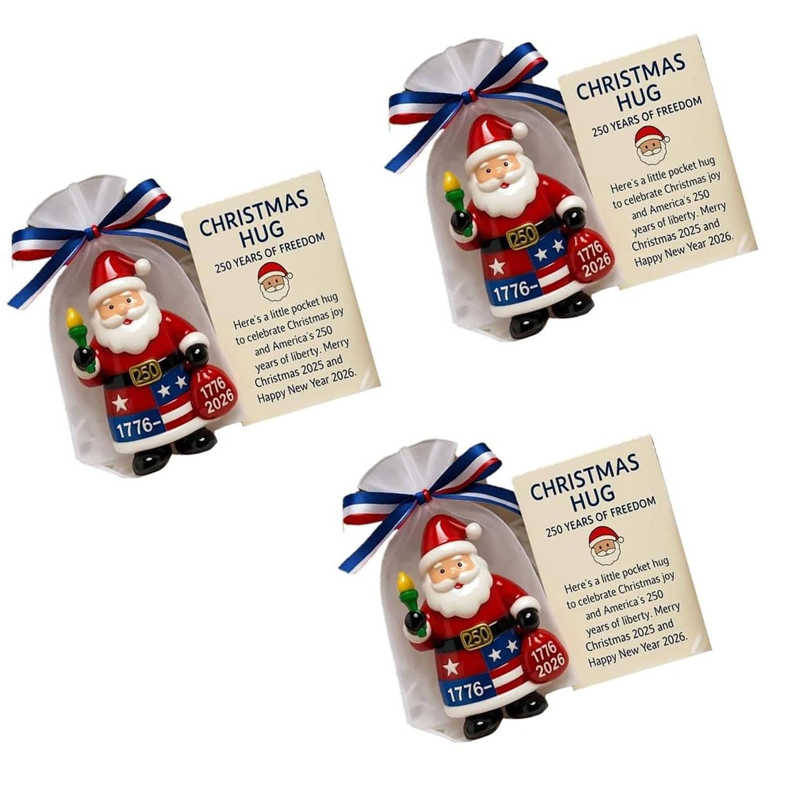 Portable Santa Embraces Hanging Decors Sturdy Festival Accent User Friendly Holiday Homes Celebration Commemorative Santa Decoration