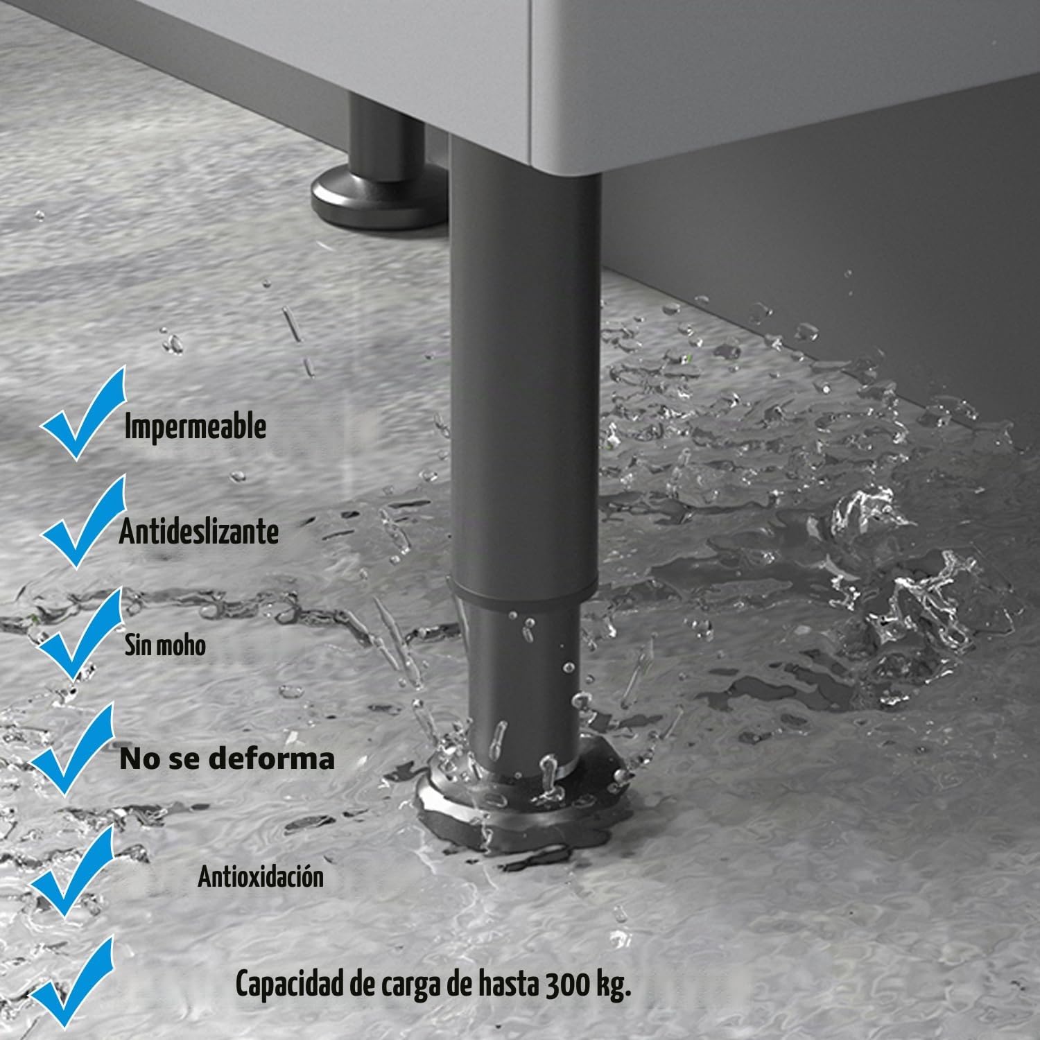 4 Piezas Patas para Muebles, 25-42cm Patas Regulables para Muebles Altura Regulables Patas Metalicas para Muebles, para Armario Cama Sofas Mesa