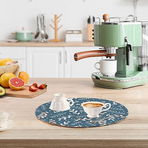 Miniatura 6 de Christmas Branch Heat Resistant Pan Mat High Heat Trivet for Hot Dishes Absorb Water Hot Mats for Stove Protecting Counter House Decor 3 Pcs