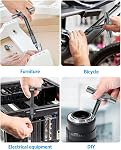 AMIR 24-in-1 Set de tournevis à cliquet magnétique avec poignée amovible, Kit d'outils de précision pour DIY Réparation de maison, Ordinateur portable, Mobilier & Électronique, pour professionnels & Voie quotidienne