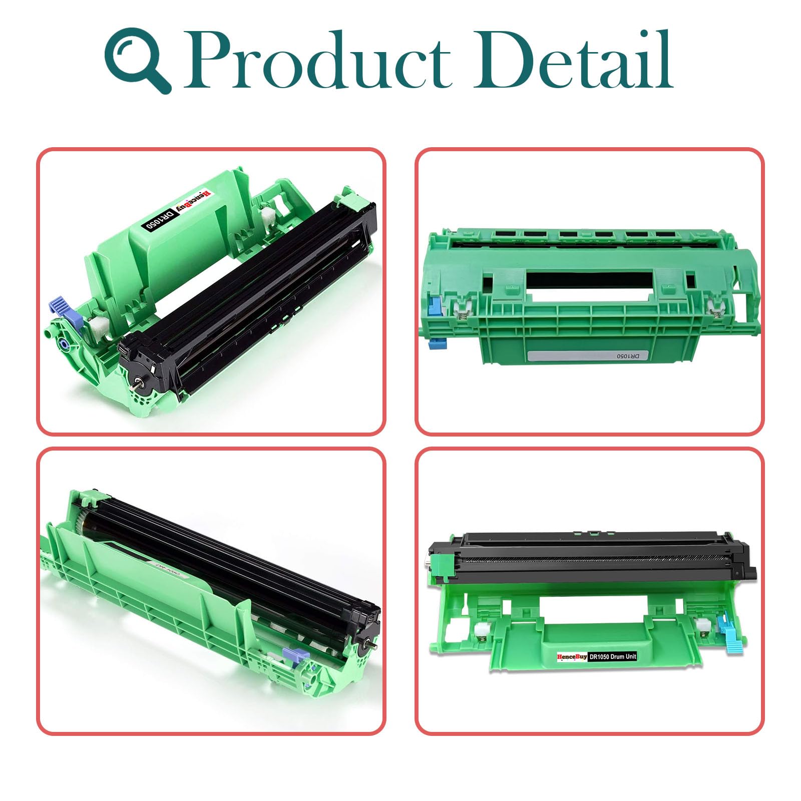 Drum Tamburo DR1050 Compatibile con Brother DR 1050 DR-1050 Stampante DCP-1612W DCP 1610W DCP 1510 DCP 1512 HL 1110 HL 1112 HL 1210W HL 1212W MFC 1810 MFC 1910 MFC 1910W Nero