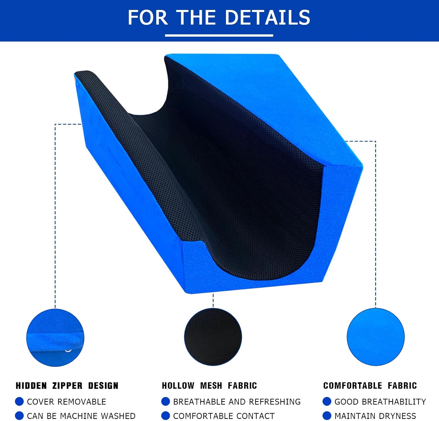 Hip Abduction Pillow Knee Wedge Leg Lifter for After Knee Surgery Replacement Recovery Aids Hip Abductor Pillow Maintain Leg Fixators While Sleeping (Left)