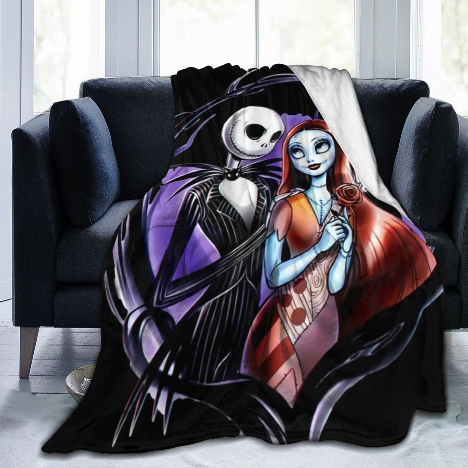 Juhucc Halloween Fleece Throw Blanket Soft Warm Blanket 50"X40" for Couch,Sofa,Bed Throw Blanket for Kids Room A Great Gift Decorations
