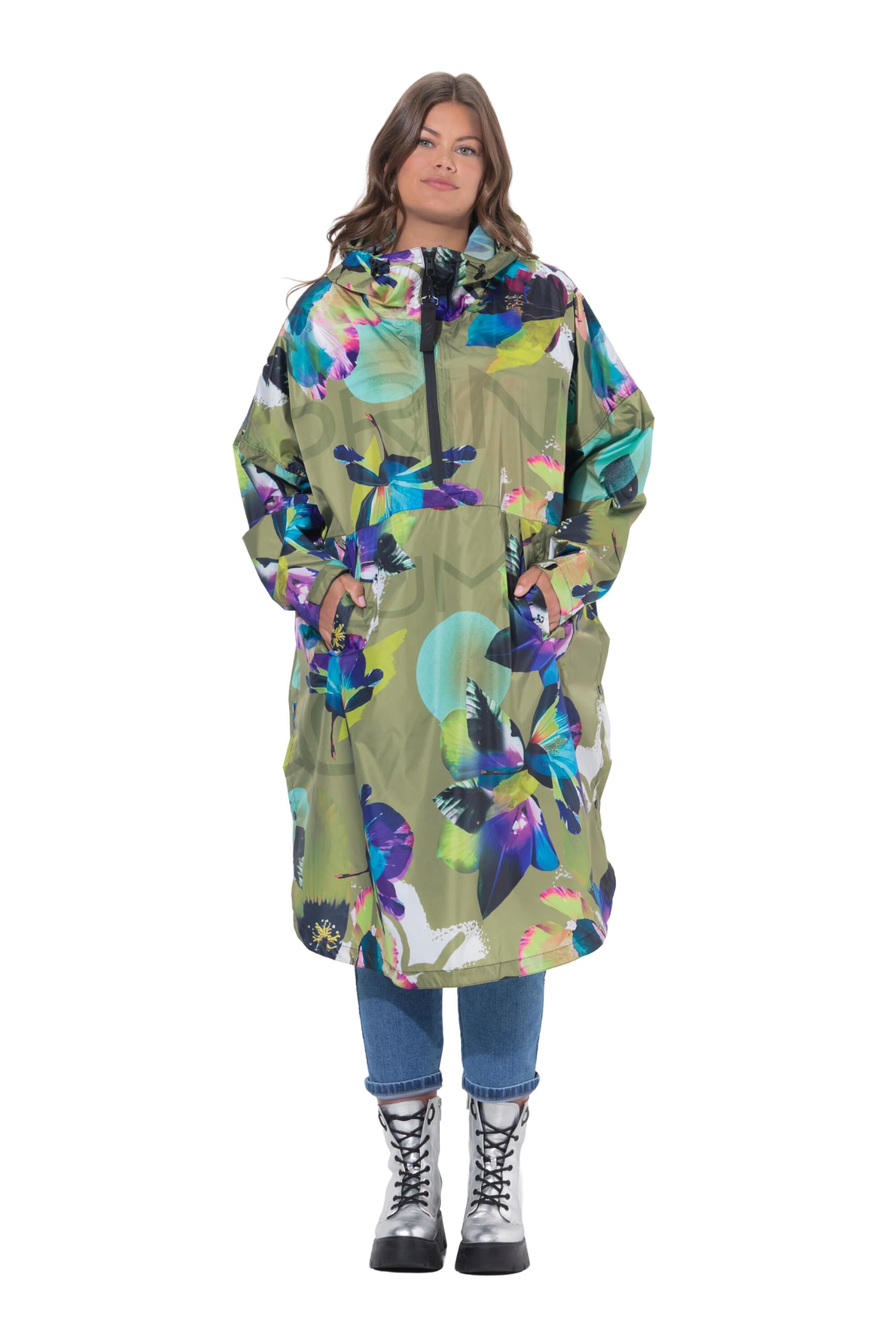 Laurasøn Funktions-Regencape, Unisex, Print, Kapuze 845090