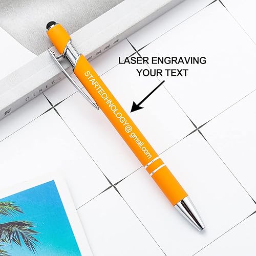 Miniatura 2 de Bolígrafo personalizado con nombre a granel, grabado gratuito con tu nombre, texto, mensaje para negocios, graduación, aniversarios, bolígrafos