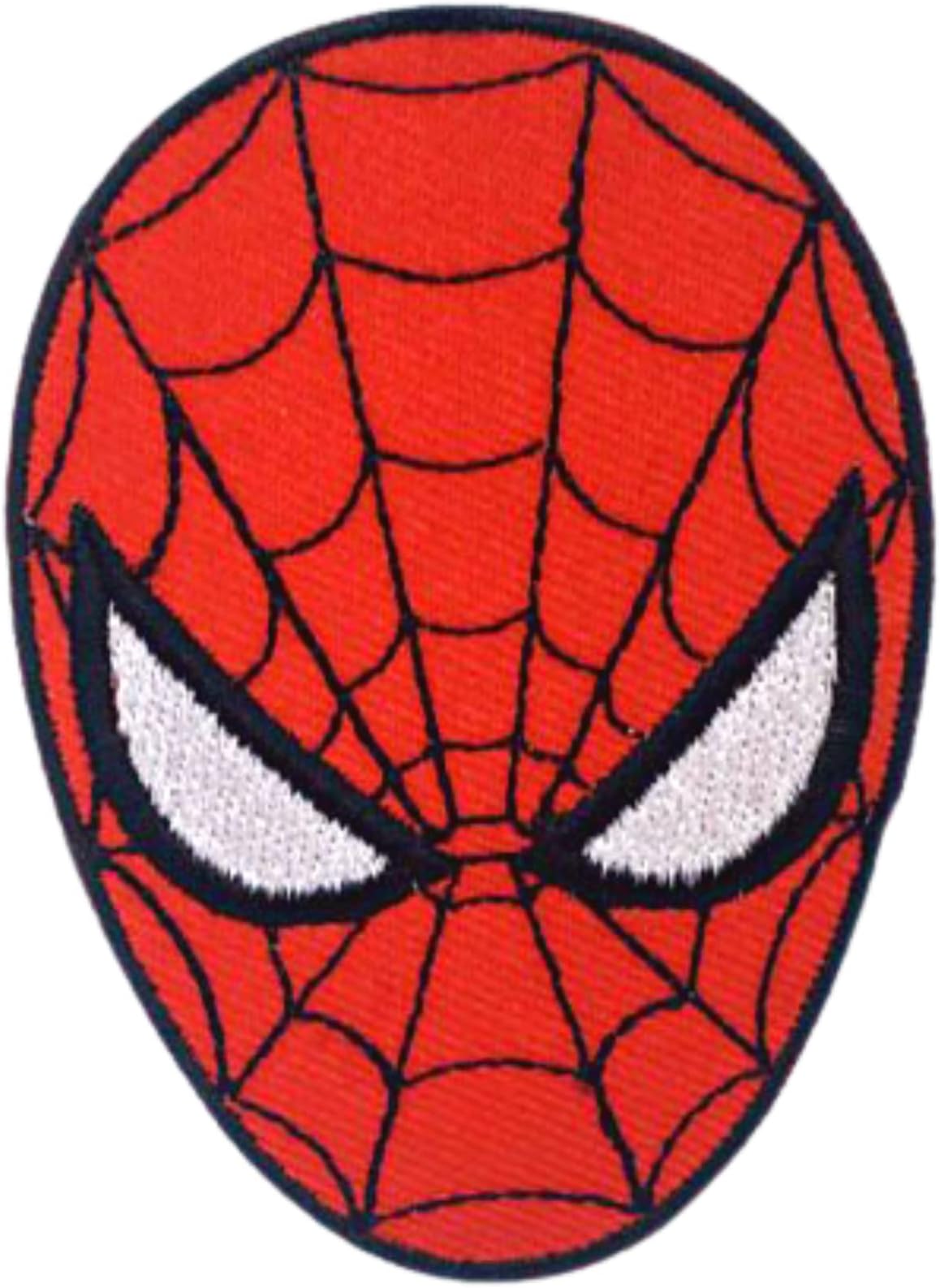 Spiderman Superhero face Marvel Iron on Sew on Embroidered Patch - Small