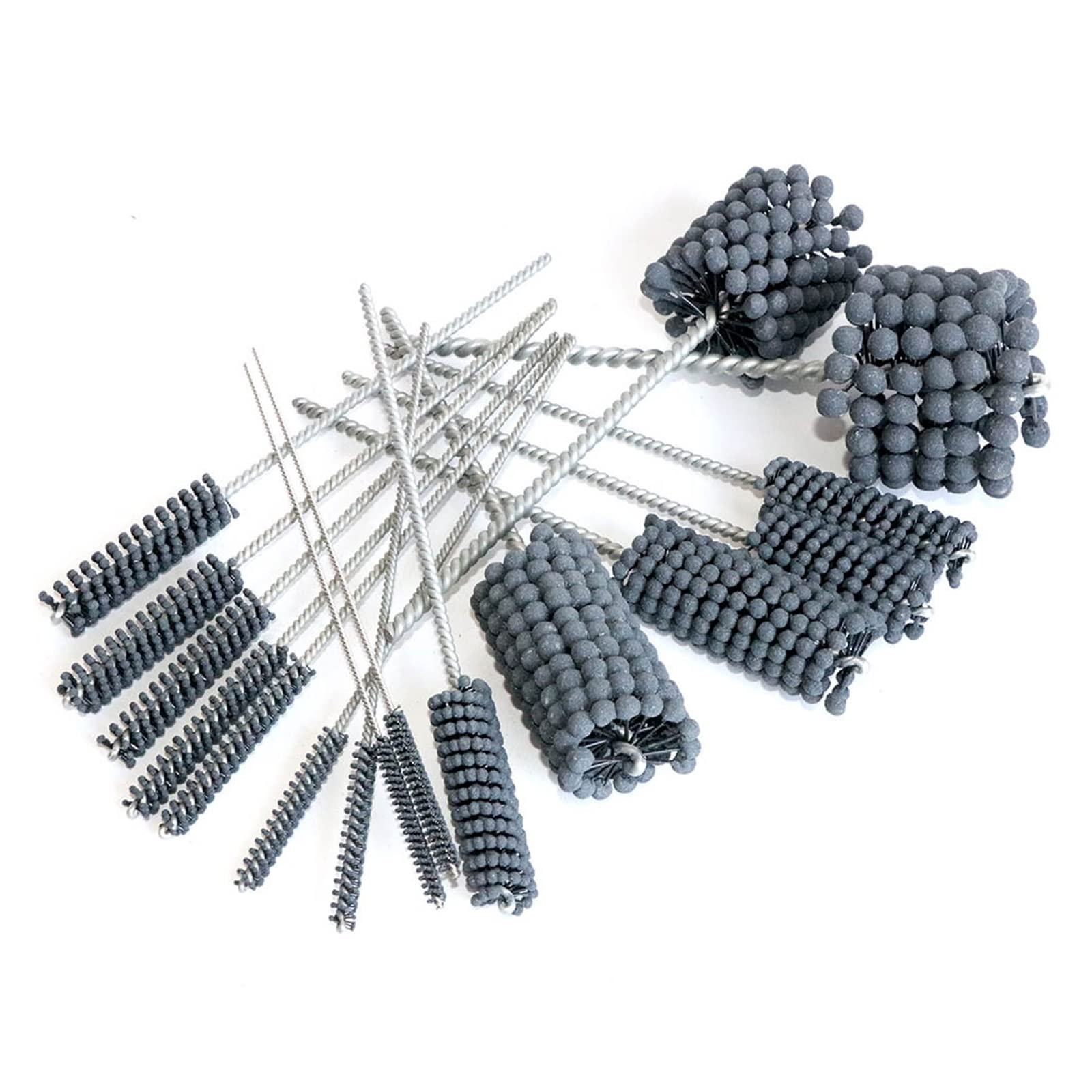 Boule Abrasive Brosse d'ébavurage tête de meulage Tuyau Brosse de Polissage Brosse Tube 1PC (Size : 25mm)