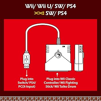 Wii Motion Plus Brook Super Converter For PS3/PS4 To Nintendo