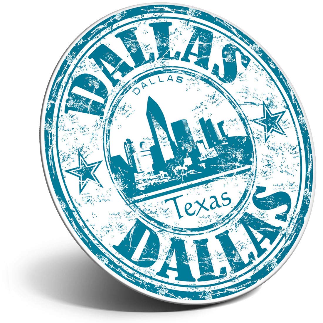 Destination Vinyl Ltd Magnet For Refrigerator, Fridge - Dallas Texas Usa Travel America For Office, Cabinet And Whiteboard, Magnetic Stickers, 5865