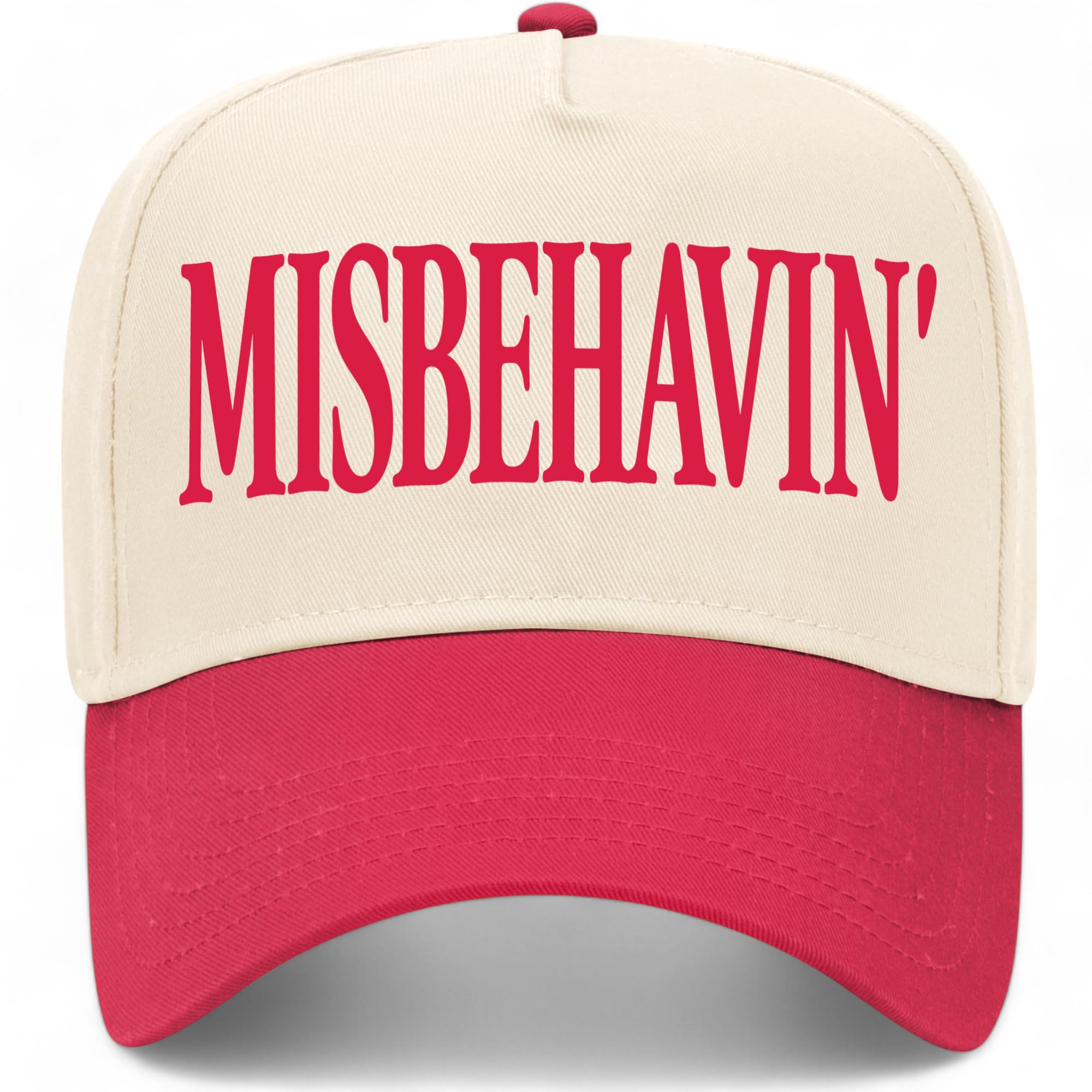 Misbehavin' Vintage Trucker Hat | Premium Snapback Baseball Hat for Men & Women