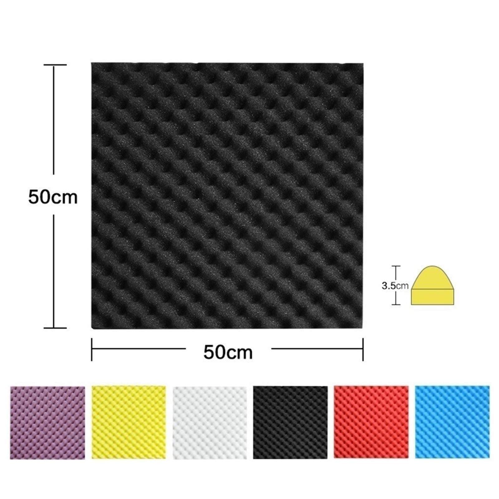 NEECS Paneles acústicos de Barra, Azulejos de Espuma para decoración de Paredes, Dormitorio, Sala de Estar, algodón Absorbente de Sonido, Paneles de Espuma insonorizados a Prueba de Hume