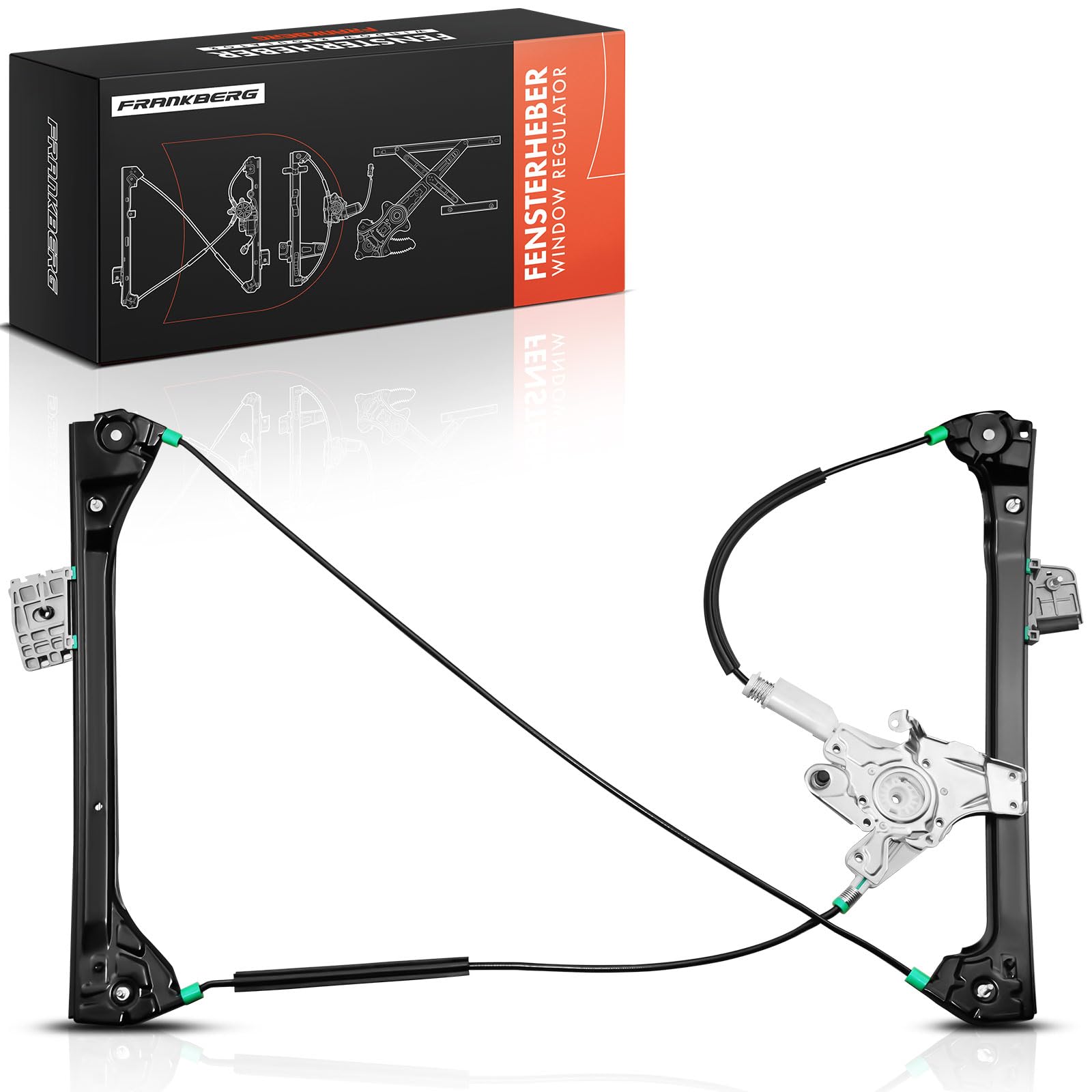 Frankberg Alzacristallo Meccanismo alzacristallo Elettrico senza Motore Anteriore destro senza piastra 2-Porte Compatibile con Serie 3 Cabriolet E46 Serie 3 Coupé E46 Replace# 67628362064